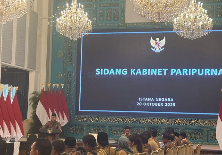1 Tahun Pemerintahan, Prabowo Ibaratkan Kabinet Merah Putih Tim Sepak Bola