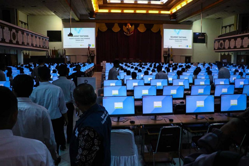 Tes CPNS. (Foto: MP/Ismail)