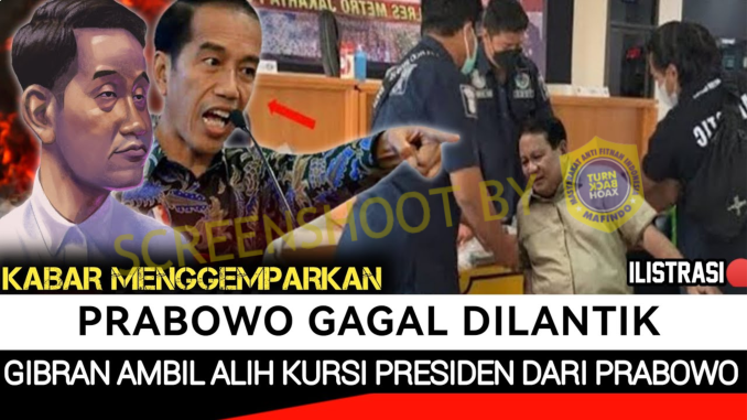 [HOAKS atau FAKTA]: Prabowo Gagal Dilantik