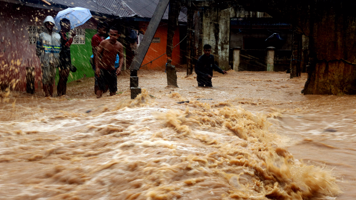 Air Sungai Bengawan Solo Meluap, Puluhan Rumah Terendam