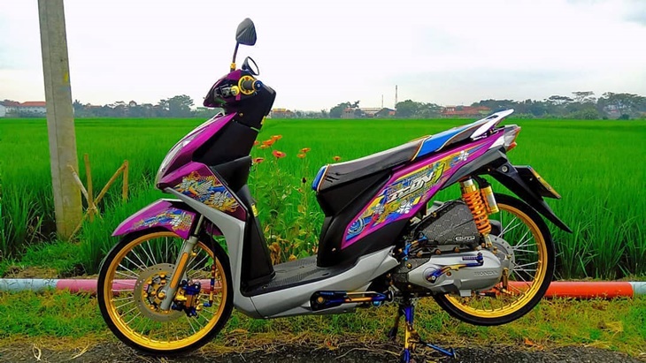 Gegayaan Anak Tongkrongan dari Motornya, Beat Modif Juaranya
