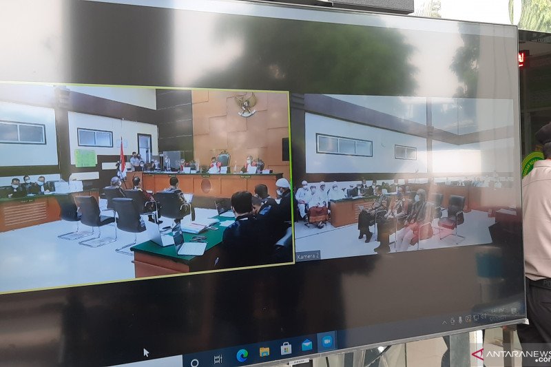 Suasana sidang Rizieq Shihab. (Foto: Antara)