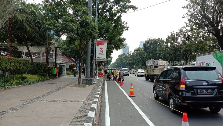 Dishub DKI Belum Tindak Penerobos Jalur Sepeda, Ini Alasannya