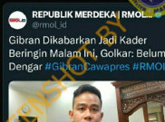 [HOAKS atau FAKTA] Keluar dari PDIP, Gibran Berlabuh ke Partai Golkar