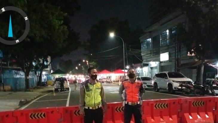 Penyekatan jalan di Bandung. (Foto: MP/Humas Bandung)