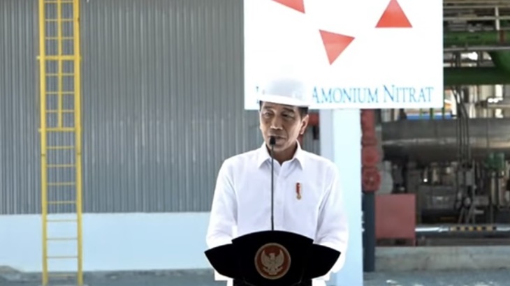 Jokowi Resmikan Pabrik Amonium Nitrat di Kaltim, untuk Antisipasi Krisis Pangan