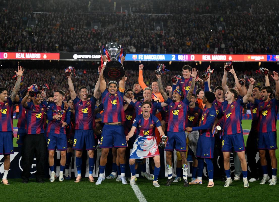 Sempurna! Barcelona Segel Gelar Laliga Lewat Kemenangan di Laga El Clasico