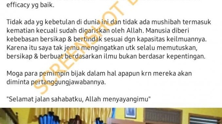 [HOAKS atau FAKTA]: Dokter di Palembang Meninggal Usai Disuntik Vaksin