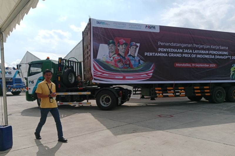 Logistik untuk MotoGP Mandalika 2024 Mulai Berdatangan