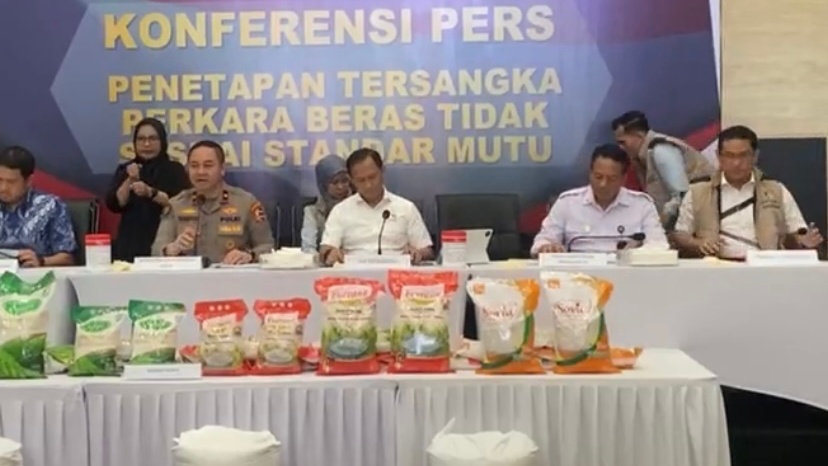 Beras Diduga Oplosan Ditemukan di Merk Fortune dan Sania, Bareskrim Polri Jadikan Presdir PT PIM Tersangka