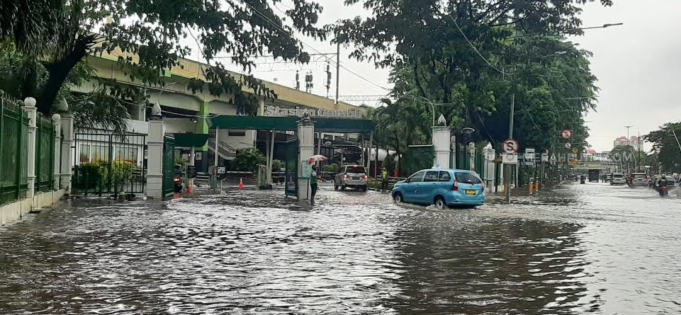 Sejumlah Kawasan di Jakarta Pusat 'Tergenang'