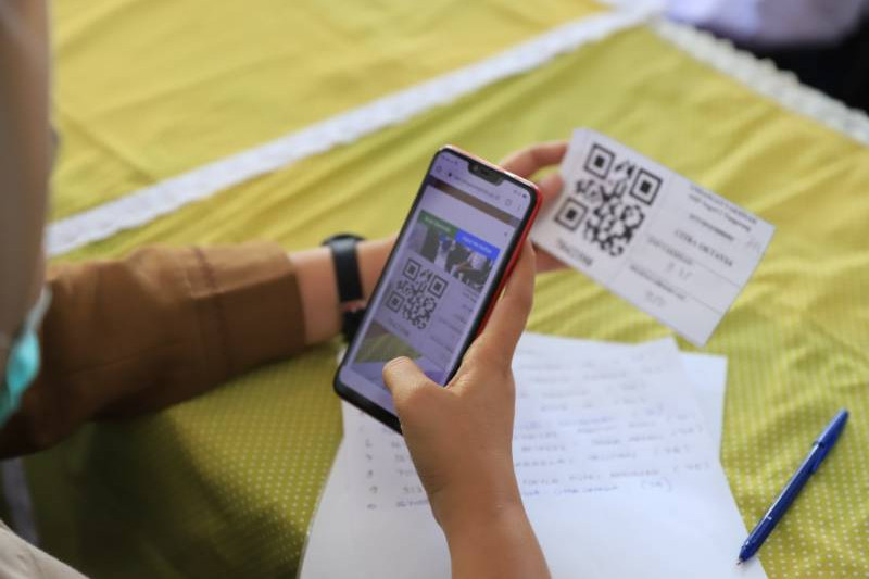 Nakes Terbantu, Vaksin Pelajar Sistem Barcode Tangerang Pangkas Prosedur Ribet
