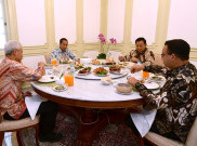 Makan Siang 3 Capes Bareng Jokowi, Ganjar: Ngomongnya Enteng-Enteng Enggak Berat