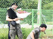 Welcome Back, RM dan V BTS Resmi Selesai Wamil, Langsung Sapa Penggemar di Chuncheon