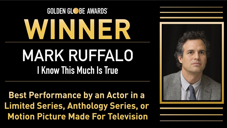 Mark Ruffalo Menang Golden Globe Kategori Aktor Film Serial/Film TV Terbatas