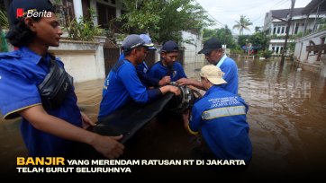 Banjir yang Merendam Ratusan RT di Jakarta Telah Surut Seluruhnya
