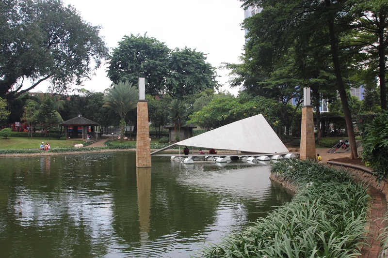  Taman Bacaan Apung kawasan Taman Ayodya, Kebayoran Baru, Jakarta Selatan. (Foto: MerahPutih/Dery Ridwansah)