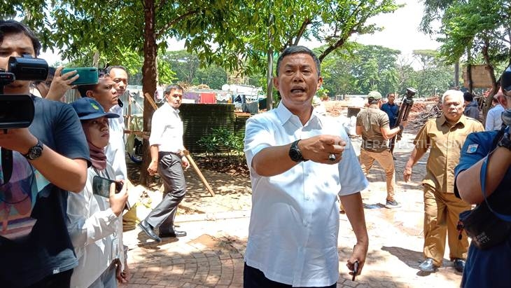 Langsung Datangi Lokasi, Ketua DPRD Geram Revitalisasi Monas Terus Dilanjutkan