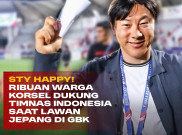 Shin Tae-yong Happy, Ribuan Warga Korsel Dukung Timnas Indonesia Saat Lawan Jepang