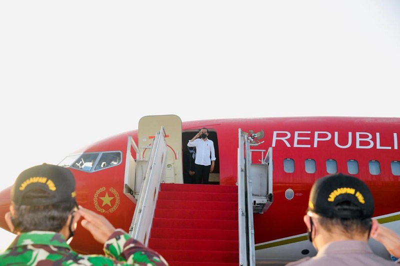 Presiden Kunjungi Sulawesi Selatan Tinjau Vaksinasi dan Resmikan Bendungan