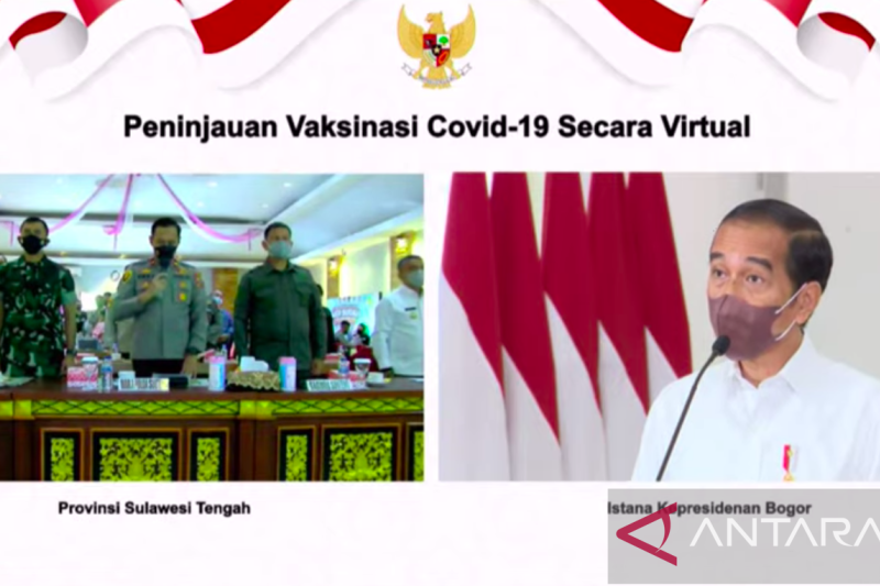 Vaksin Kedua di Bawah 50 Persen, Pemprov Sulteng 'Disemprit' Jokowi