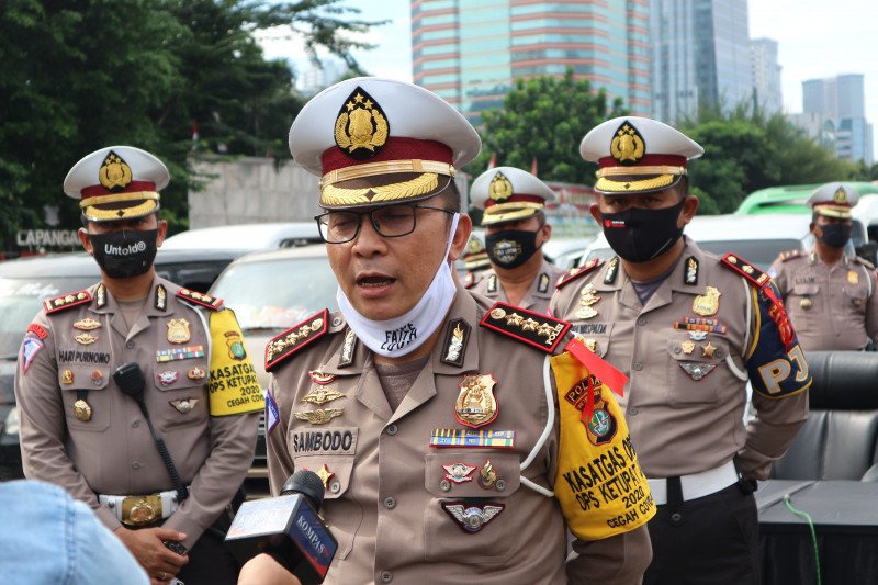 Direktur Lalu Lintas Polda Metro Jaya Komisaris Besar Polisi Sambodo Purnomo Yogo. ANTARA/Fianda Rassat