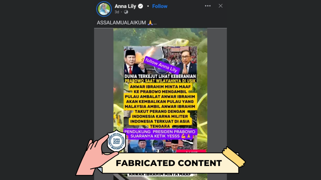 [HOAKS atau FAKTA] : Takut Terjadi Perang, Malaysia Minta Maaf dan Kembalikan Blok Ambalat ke Indonesia