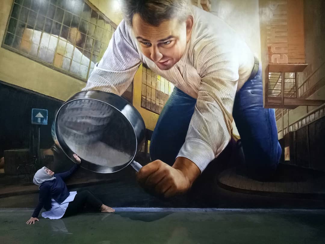 Satah satu spot di Old City 3D Trick Art Museum (Sumber: Instagram/siska_litasari)