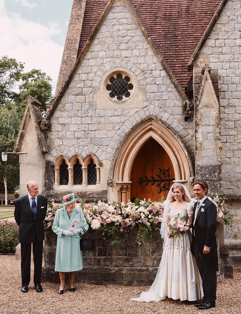 Pernikahan Princess Beatrice of York dan Edoardo Mapelli Mozzi. (Foto Harper's Bazaar)