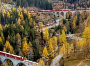 Pecahkan Rekor, Swiss Operasikan Kereta Terpanjang di Dunia