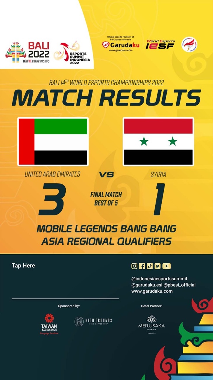 Intip Hasil Kualifikasi Babak Final MLBB Regional Asia