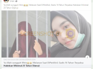 [HOAKS atau FAKTA] Foto Gadis 16 Tahun Dipenjara karena Melawan saat Diperkosa