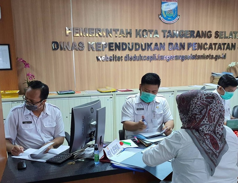 Pegawai Terkena COVID-19, Layanan Dukcapil Tangsel Ditutup Sementara