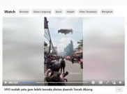 [HOAKS atau FAKTA]: Penampakan UFO di Daerah Tanah Abang