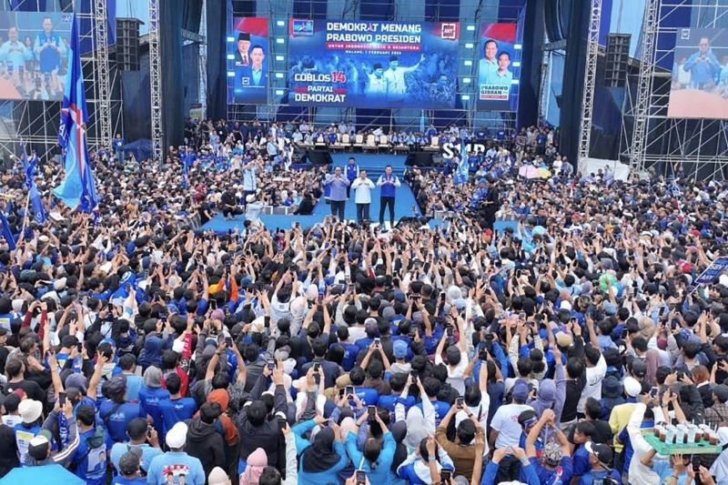 Prabowo Ungkap SBY Turun ke 85 Kabupaten untuk Menangkan Kubu 02