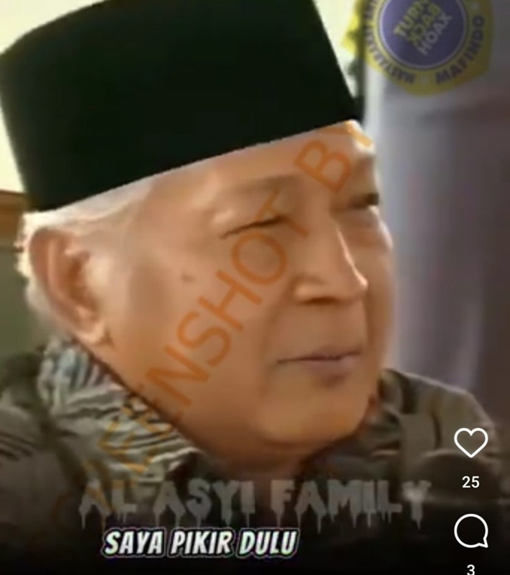 [HOAKS atau FAKTA] : Soeharto Kecam Pemerintahan Presiden Jokowi
