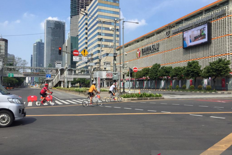 Kondisi Jakarta saat PPKM Darurat. (Foto: Antara)
