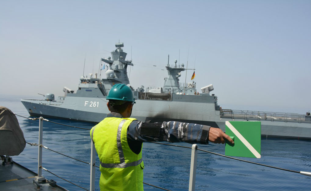 KRI Usman Harun-359 Latihan di Laut Mediterania