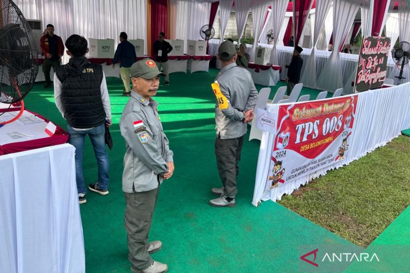 Nomor DPT Prabowo 414, Masuk TPS 08 Bojong Koneng Harus Lalui Metal Detektor