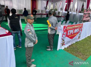 Nomor DPT Prabowo 414, Masuk TPS 08 Bojong Koneng Harus Lalui Metal Detektor