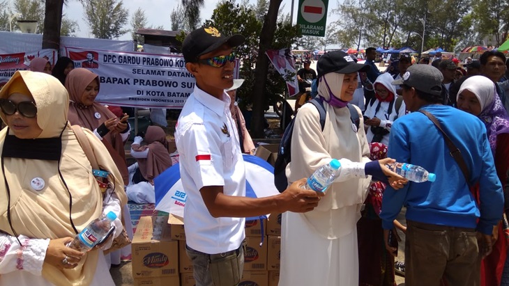 Suasana lokasi singgah Prabowo di Batam. (BPN)