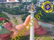 [HOAKS atau FAKTA]: Boneka Kaws Ada di Monas Jakarta