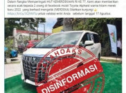 [HOAKS atau FAKTA]: HUT ke-77 RI, Toyota Bagi-bagi Mobil Alphard