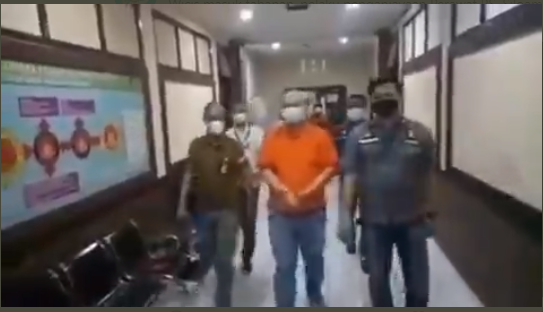 Pelaku penganiayaan perawat di Palembang. (Foto: Tanglapan Layar)