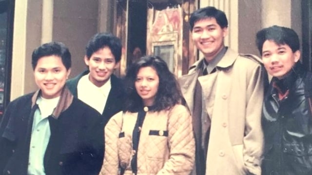 Foto Jadul Erick Thohir, Sandiaga Uno dan M. Lutfi. Foto: Dok. Istimewa