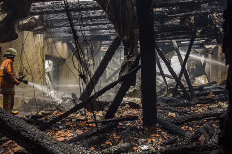 Kebakaran di Museum Bahari Diduga Akibat Korsleting Listrik
