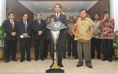 Presiden Jokowi dan Wapres JK