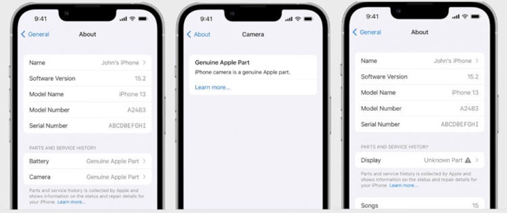 Ketahui Komponen iPhone Asli atau Palsu di iOS 15.2