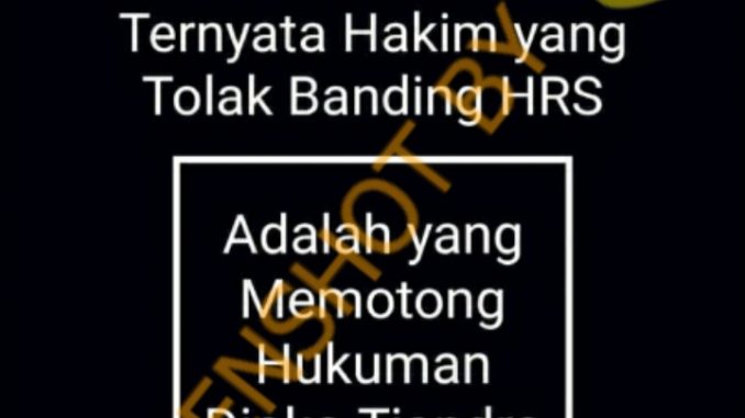 Tangkapan layar hoaks.