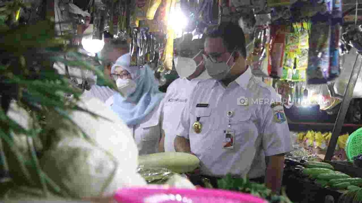 Gubernur Anies Sidak ke Sejumlah Pasar
